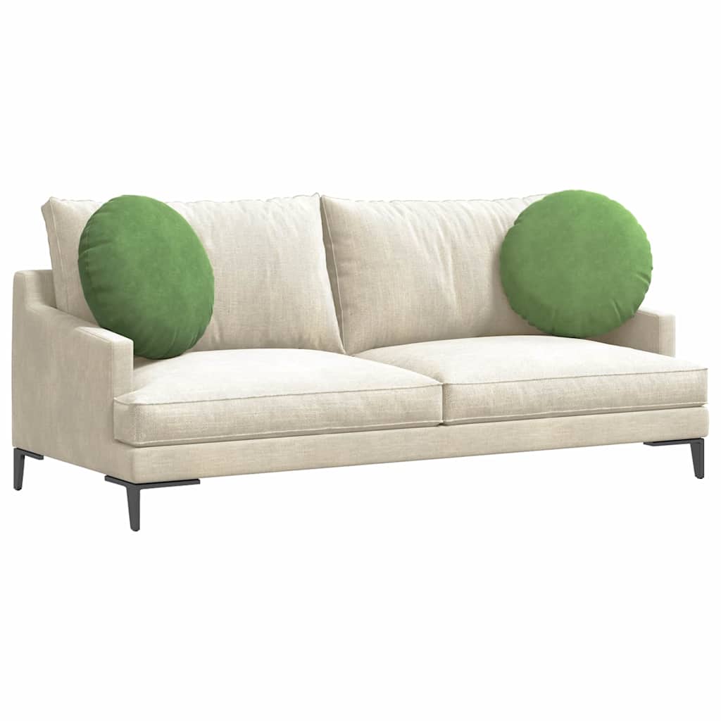 Zitkussens 2 stuks Lichtgroen Ø 40 x 13 cm Fluweel is nu te koop bij PeponiXL, paradijselijk wonen!