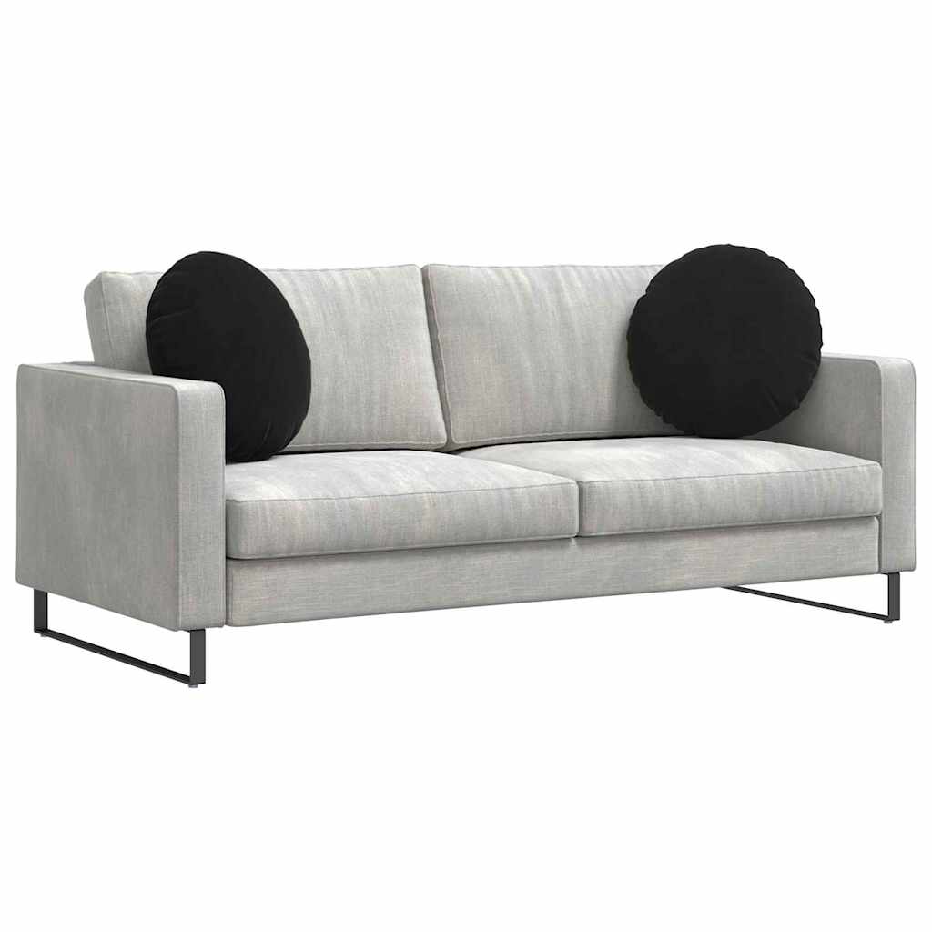 Zitkussens 2 stuks Zwart Ø 40 x 13 cm Fluweel is nu te koop bij PeponiXL, paradijselijk wonen!