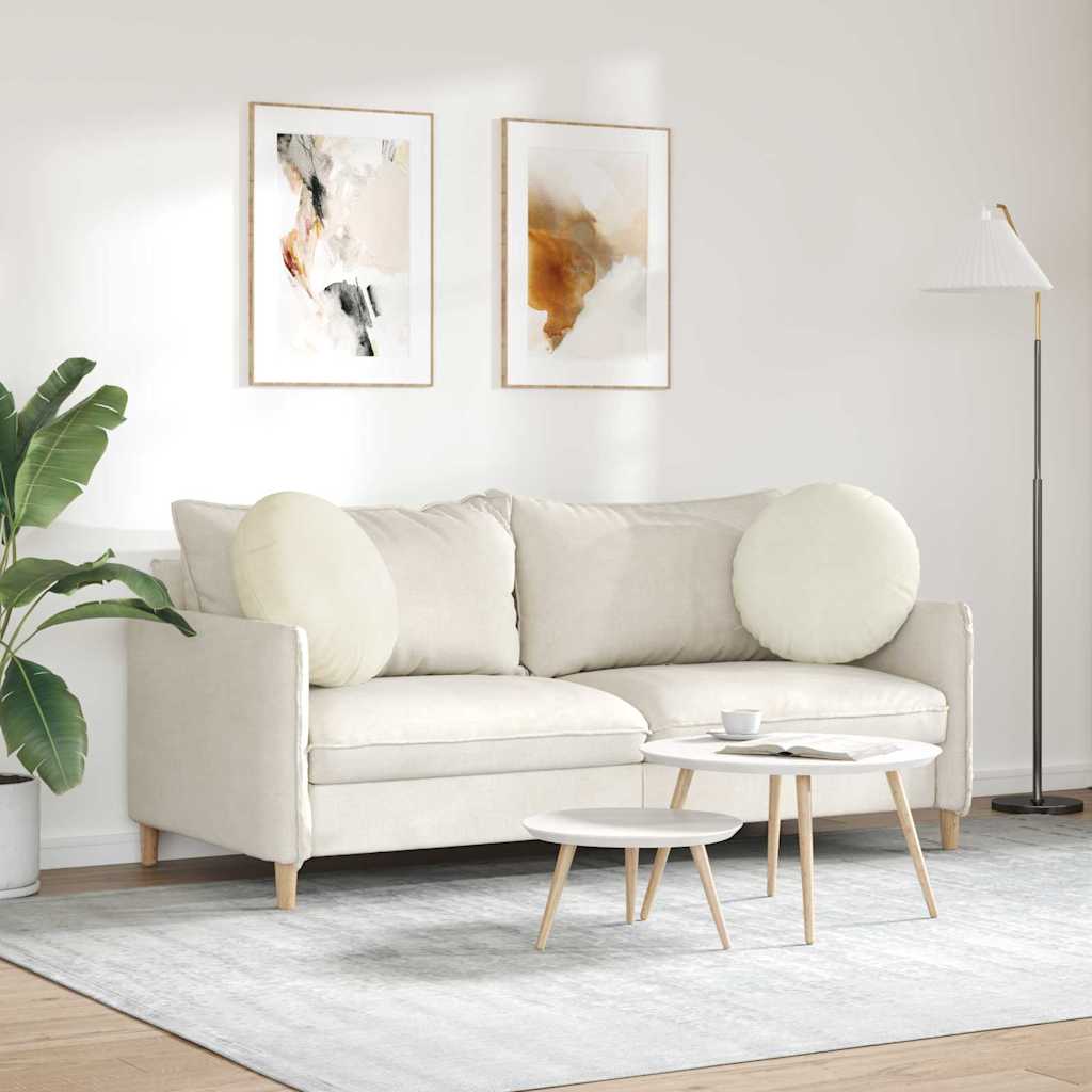 Zitkussens 2 stuks Crème Ø 40 x 13 cm Fluweel is nu te koop bij PeponiXL, paradijselijk wonen!