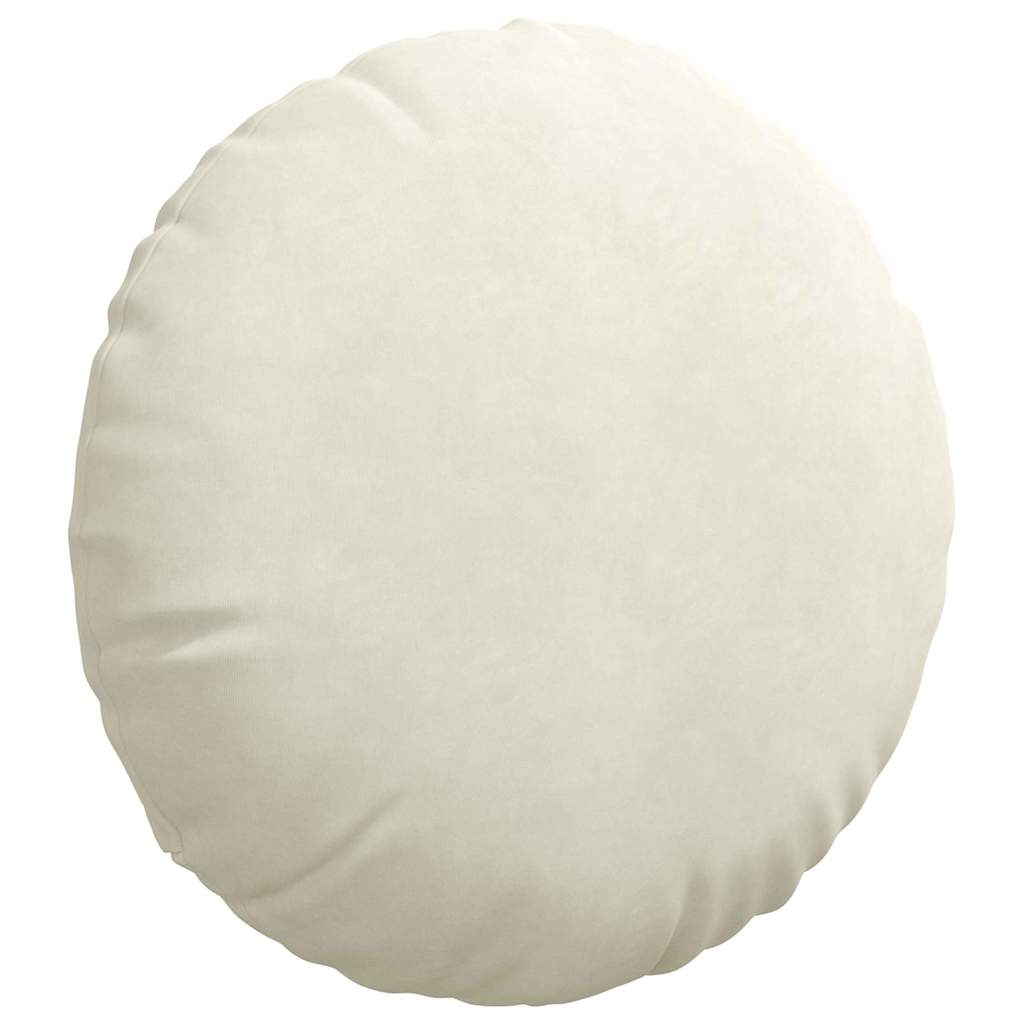 Zitkussens 2 stuks Crème Ø 40 x 13 cm Fluweel is nu te koop bij PeponiXL, paradijselijk wonen!