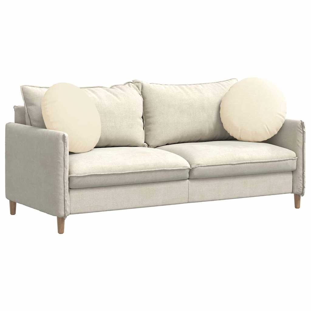 Zitkussens 2 pcs Crème Ø 50 cm Katoen Stof is nu te koop bij PeponiXL, paradijselijk wonen!