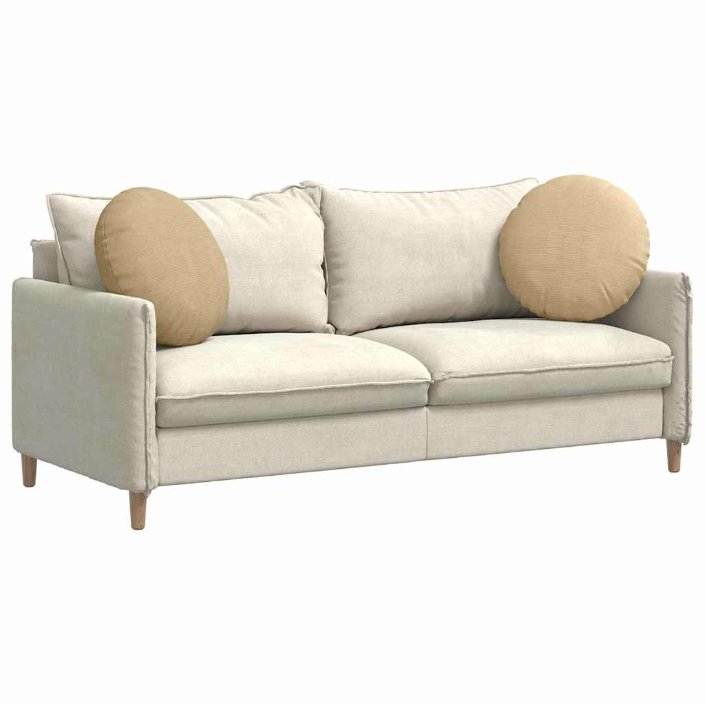 Zitkussens 2 pcs Grijs groen Ø 50 cm Katoen Stof is nu te koop bij PeponiXL, paradijselijk wonen!