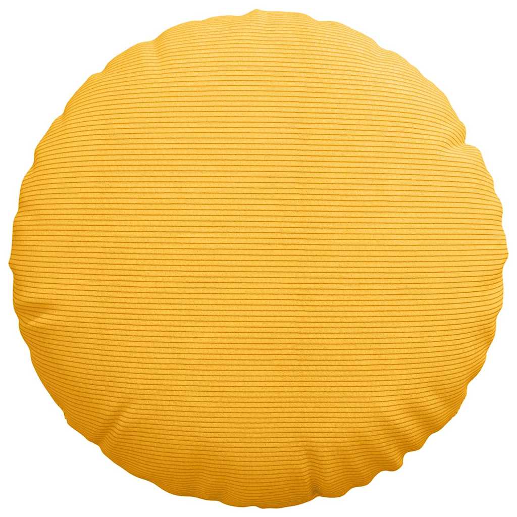 Zitkussens 2 pcs Lichtgeel Ø 50 cm Katoen Stof is nu te koop bij PeponiXL, paradijselijk wonen!