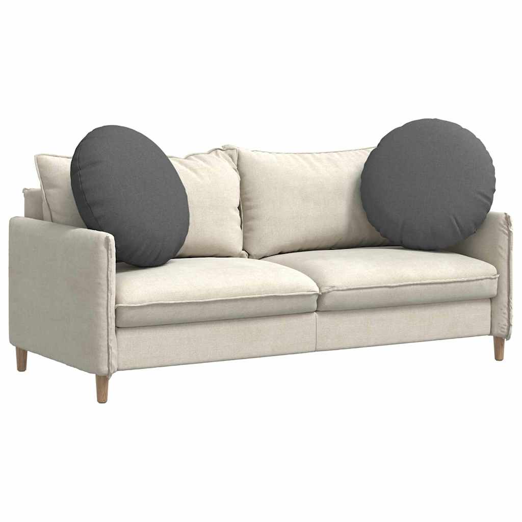 Zitkussens 2 pcs Donkergrijs Ø60 x 21 cm Stof is nu te koop bij PeponiXL, paradijselijk wonen!