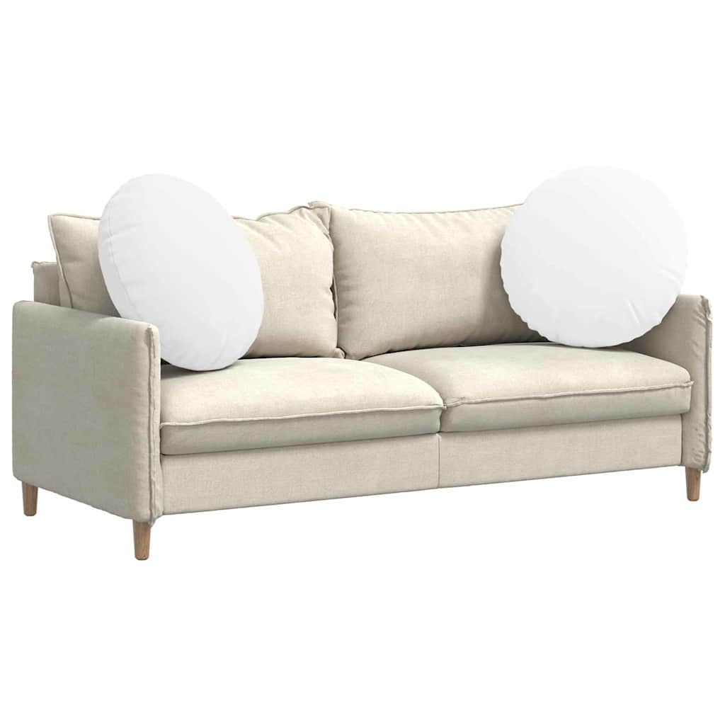 Zitkussens 2 pcs Wit Ø60 x 21 cm Stof is nu te koop bij PeponiXL, paradijselijk wonen!