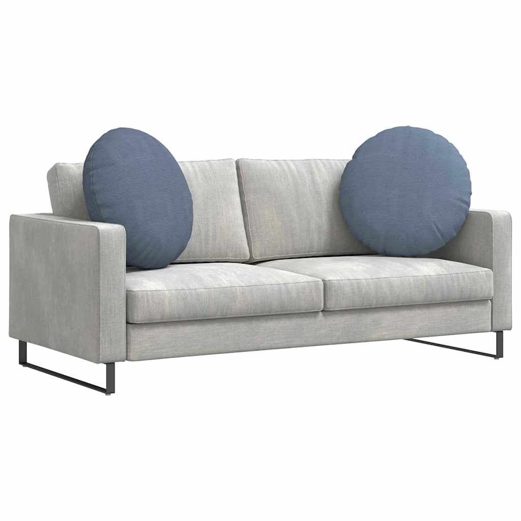 Zitkussens 2 pcs Blauw Ø 60 cm Katoen Stof is nu te koop bij PeponiXL, paradijselijk wonen!