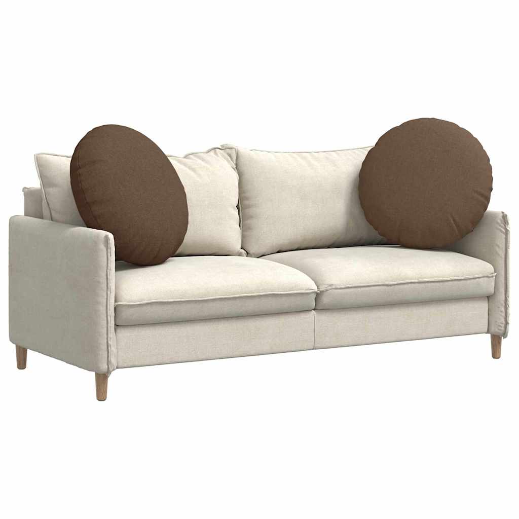 Zitkussens 2 pcs Bruin Ø80 x 29 cm Stof is nu te koop bij PeponiXL, paradijselijk wonen!