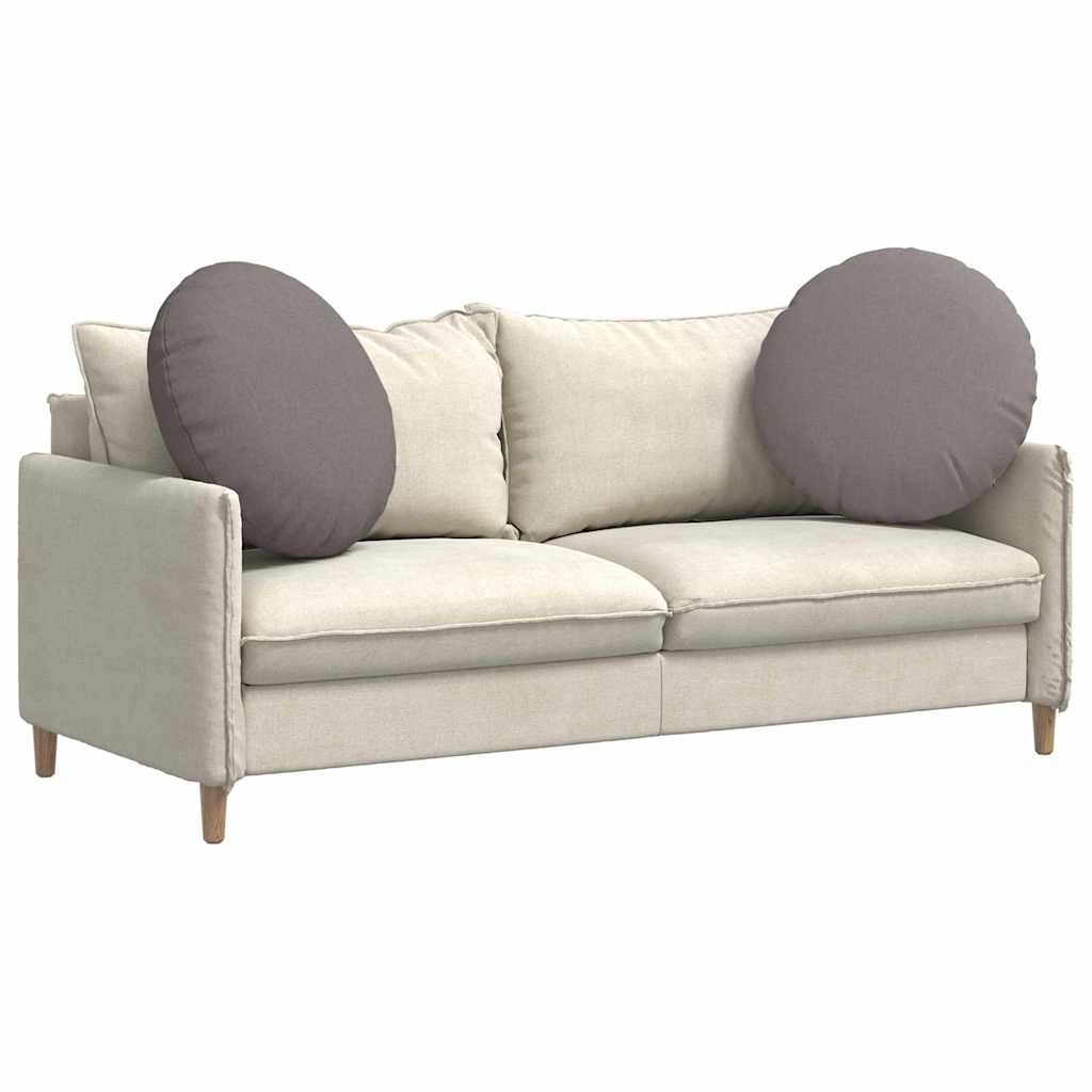 Zitkussens 2 pcs Taupe Ø80 x 29 cm Stof is nu te koop bij PeponiXL, paradijselijk wonen!