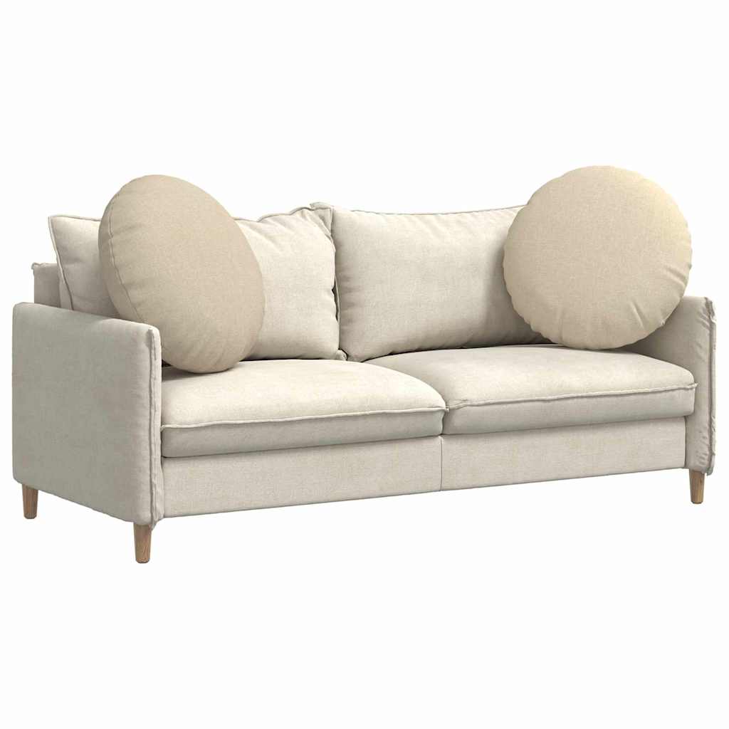 Zitkussens 2 pcs Crème Ø80 x 29 cm Stof is nu te koop bij PeponiXL, paradijselijk wonen!