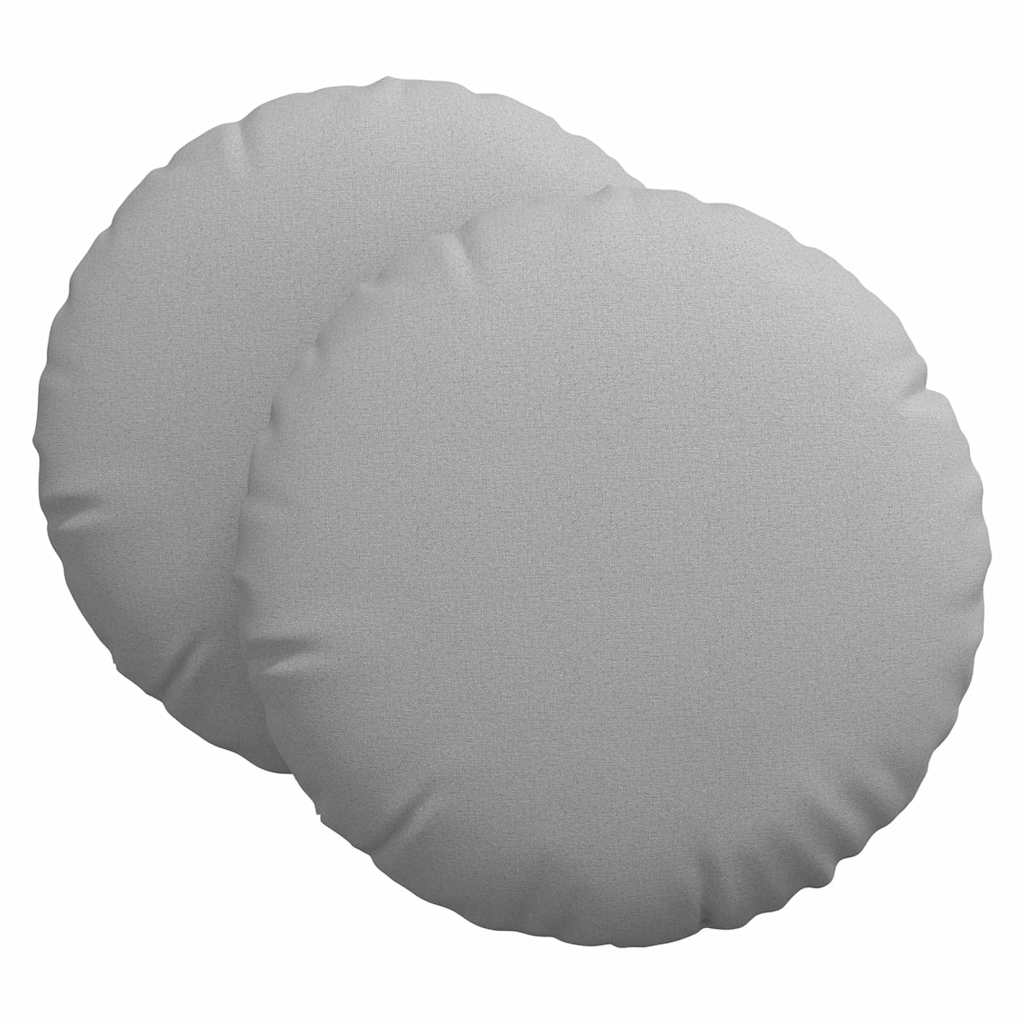 Zitkussens 2 pcs Wolkengrijs Ø80 x 29 cm Stof is nu te koop bij PeponiXL, paradijselijk wonen!