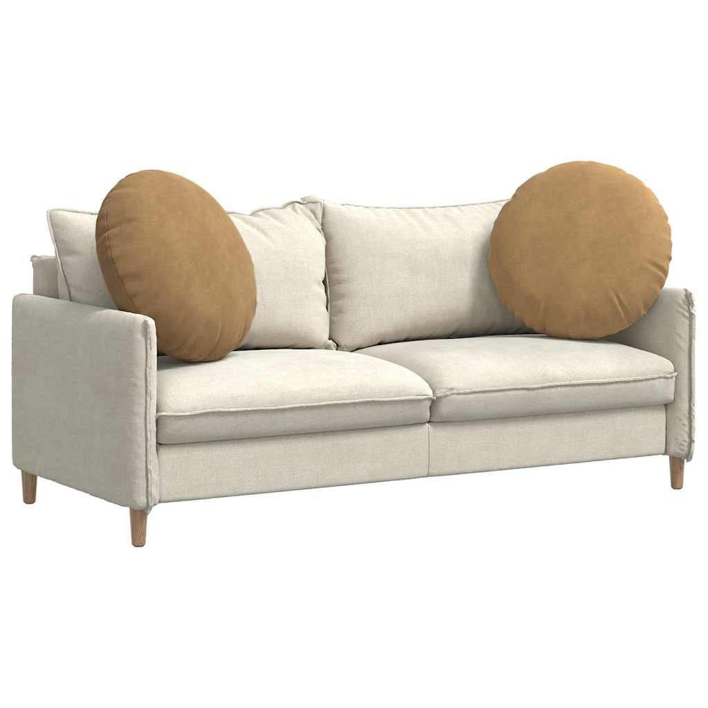 Zitkussens 2 pcs Bruin Ø80 x 29 cm Fluweel is nu te koop bij PeponiXL, paradijselijk wonen!