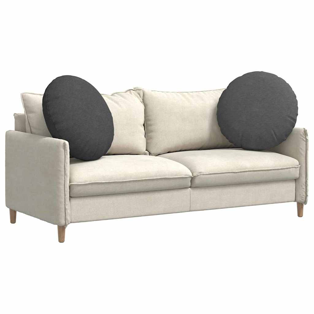 Zitkussens 2 pcs Donkergrijs Ø 80 cm Katoen Stof is nu te koop bij PeponiXL, paradijselijk wonen!