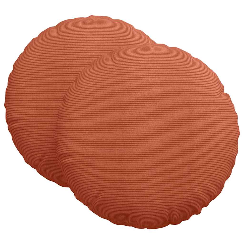 Zitkussens 2 pcs Rood-oranje Ø 80 cm Katoen Stof is nu te koop bij PeponiXL, paradijselijk wonen!