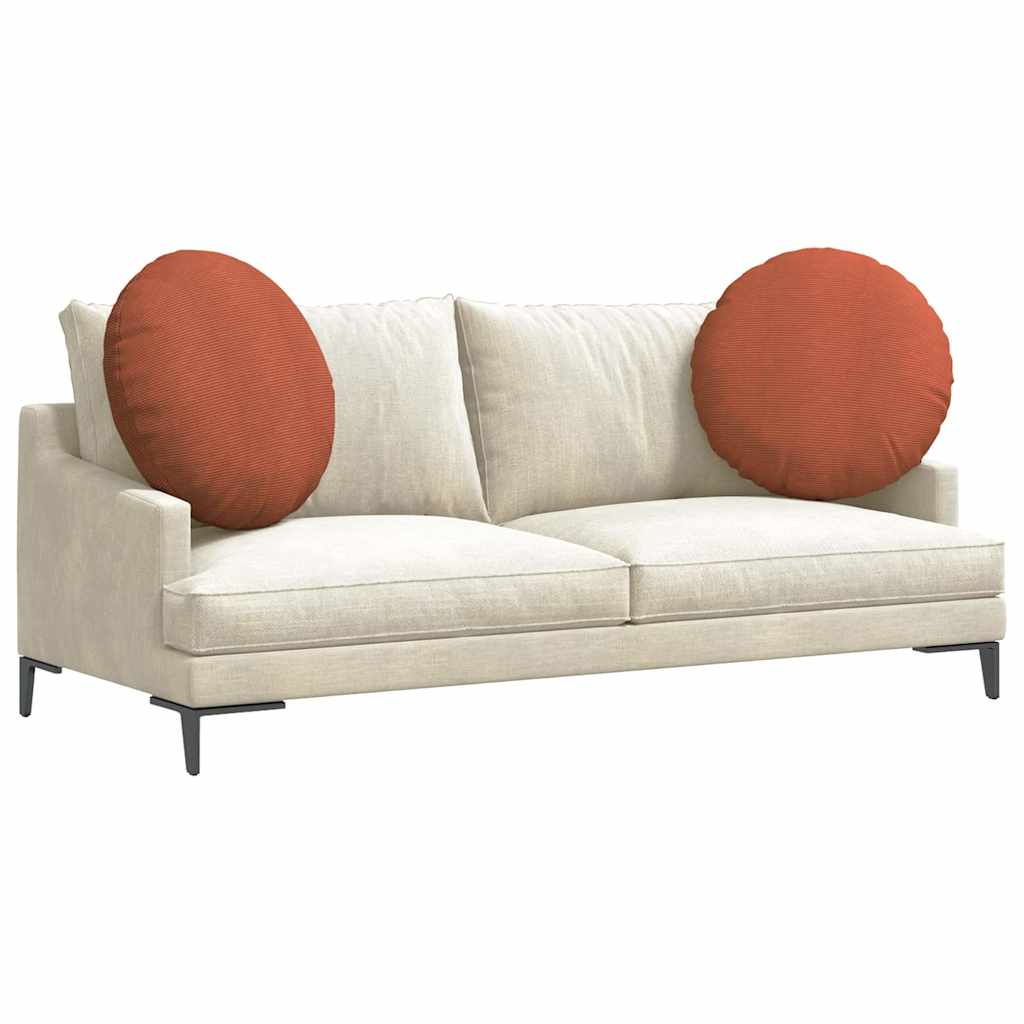 Zitkussens 2 pcs Rood-oranje Ø 80 cm Katoen Stof is nu te koop bij PeponiXL, paradijselijk wonen!