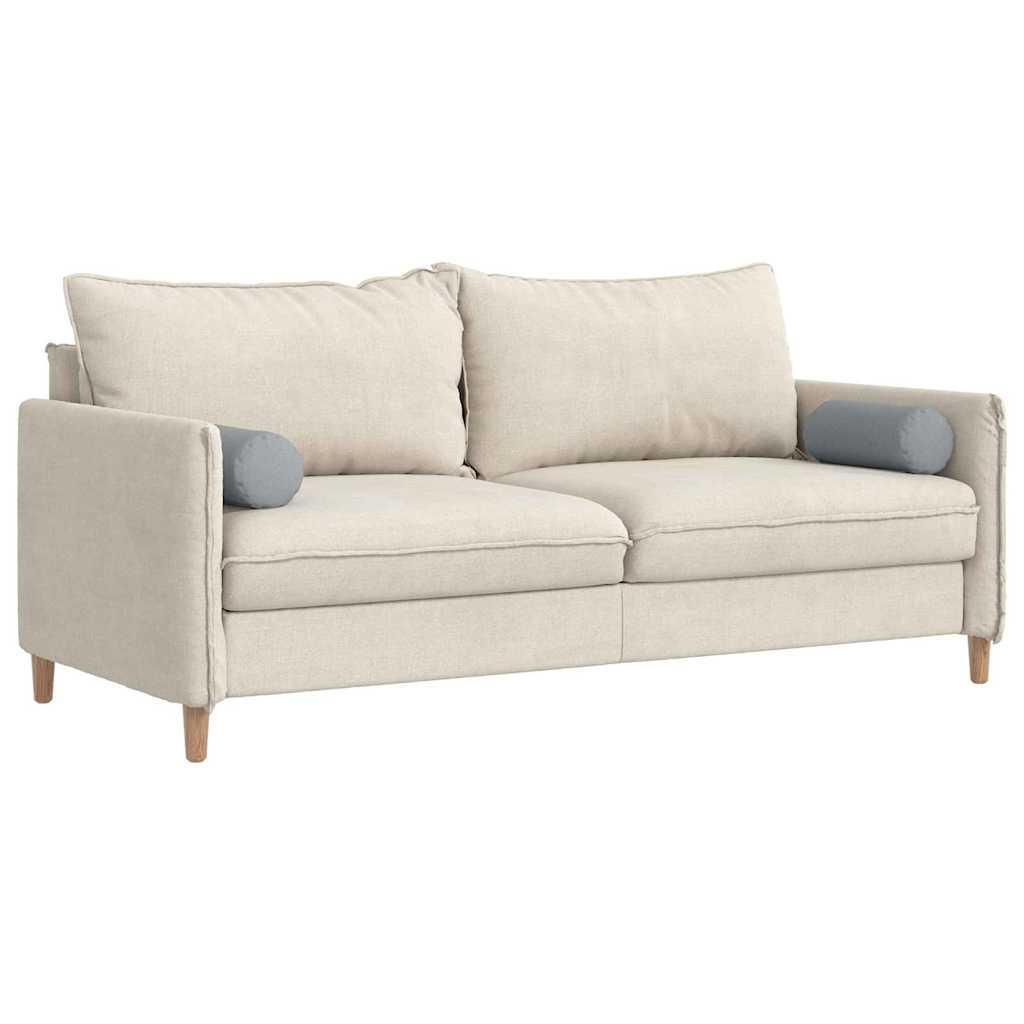 Bolster Kussens 2 stuks Lichtgrijs Ø 15 x 40 cm Stof is nu te koop bij PeponiXL, paradijselijk wonen!