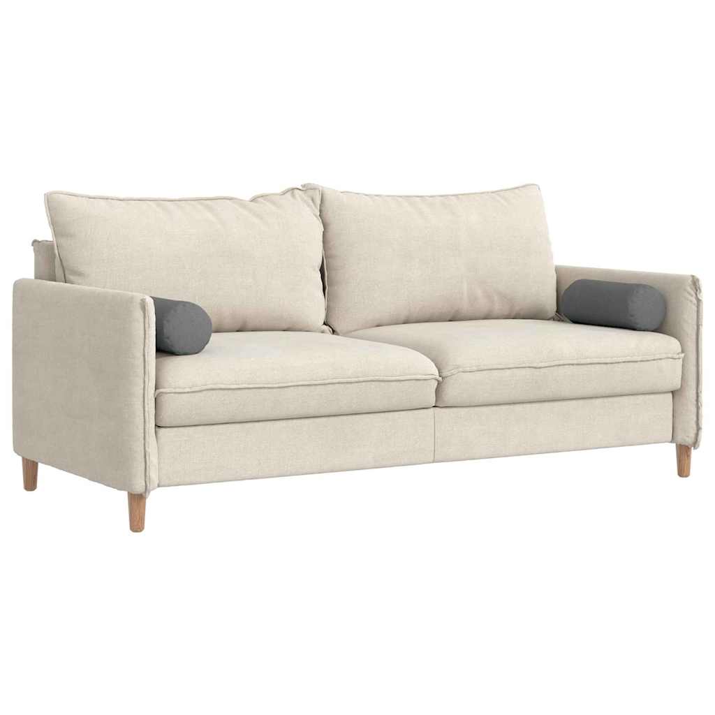 Bolster Kussens 2 stuks Donkergrijs Ø 15 x 40 cm Stof is nu te koop bij PeponiXL, paradijselijk wonen!