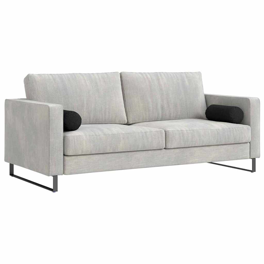 Bolster Kussens 2 stuks Zwart Ø 15 x 40 cm Stof is nu te koop bij PeponiXL, paradijselijk wonen!