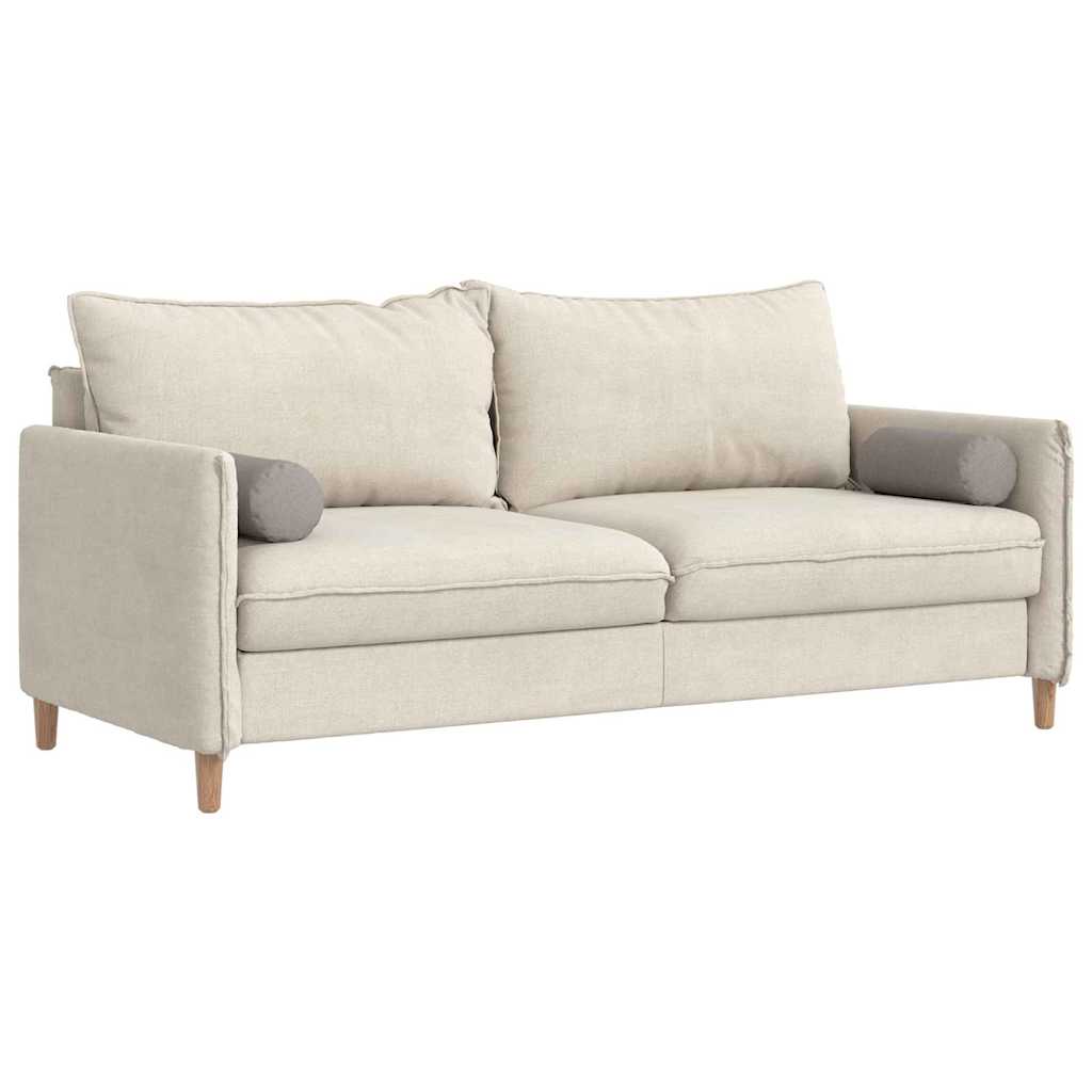 Bolster Kussens 2 stuks Taupe Ø 15 x 40 cm Stof is nu te koop bij PeponiXL, paradijselijk wonen!