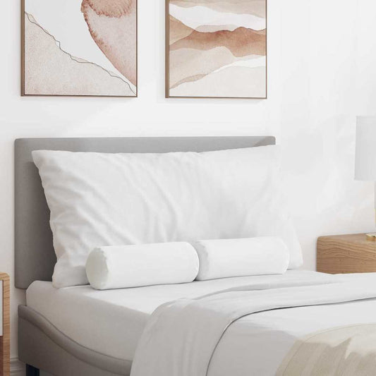 Bolster Kussens 2 stuks Wit Ø 15 x 40 cm Stof is nu te koop bij PeponiXL, paradijselijk wonen!