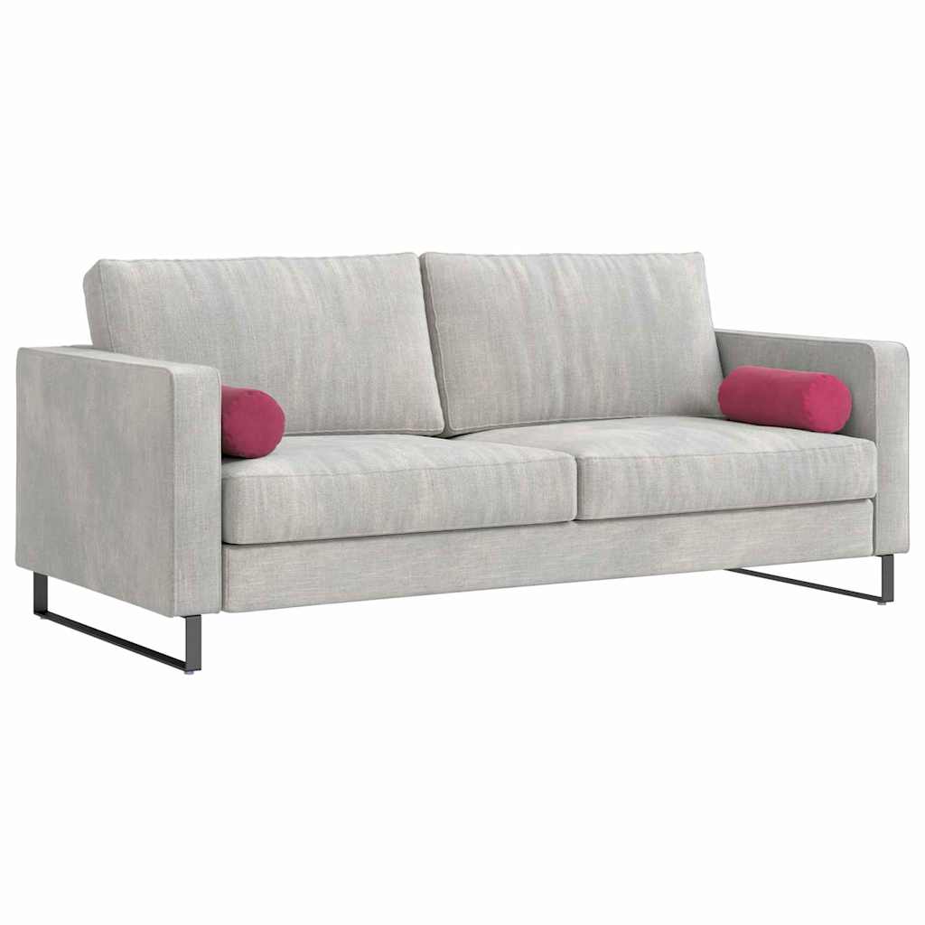 Bolster Kussens 2 stuks Wijnrood Ø 15 x 40 cm Cordstof is nu te koop bij PeponiXL, paradijselijk wonen!