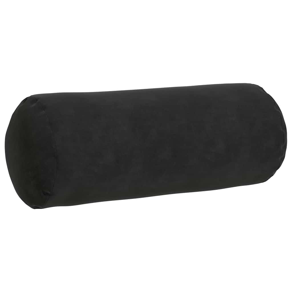 Bolster Kussens 2 stuks Zwart Ø 15 x 40 cm Cordstof is nu te koop bij PeponiXL, paradijselijk wonen!