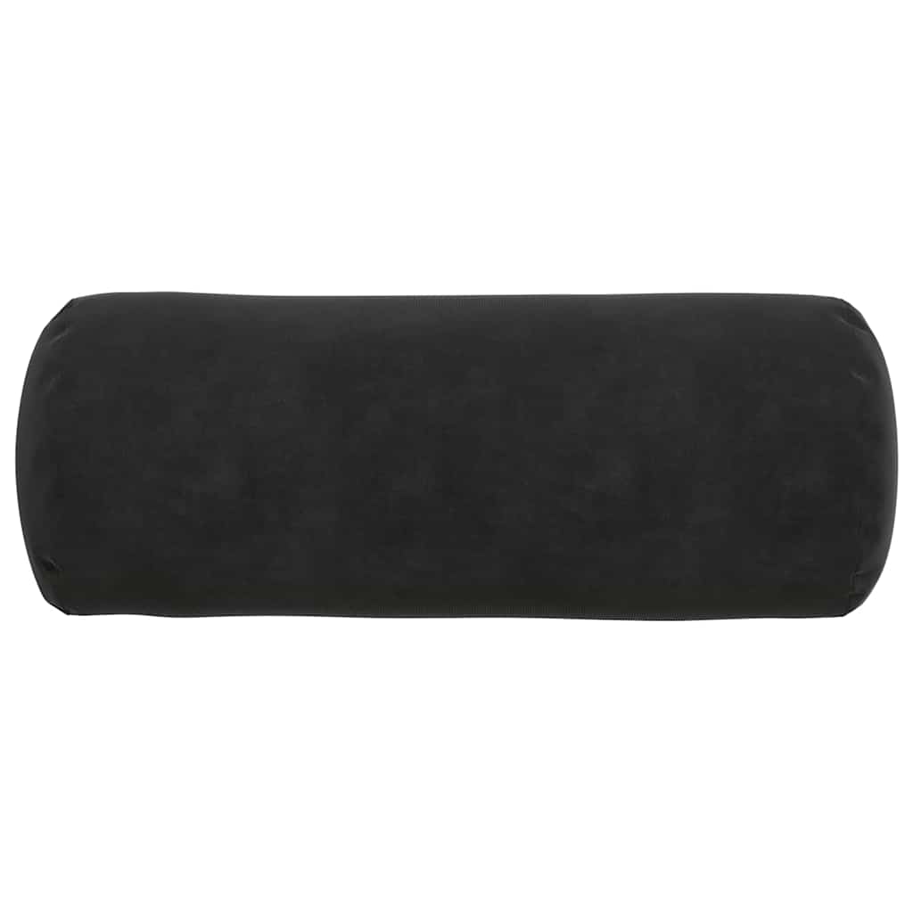 Bolster Kussens 2 stuks Zwart Ø 15 x 40 cm Cordstof is nu te koop bij PeponiXL, paradijselijk wonen!