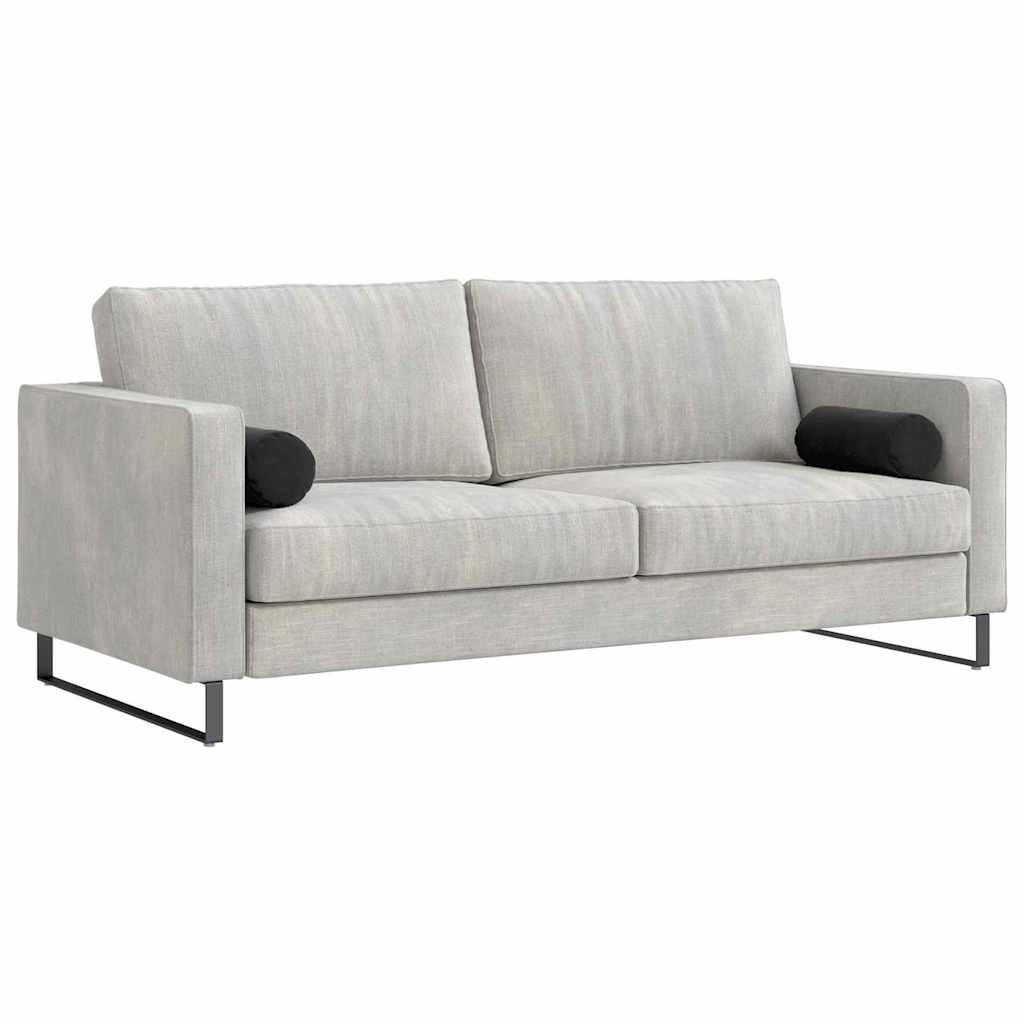 Bolster Kussens 2 stuks Zwart Ø 15 x 40 cm Cordstof is nu te koop bij PeponiXL, paradijselijk wonen!