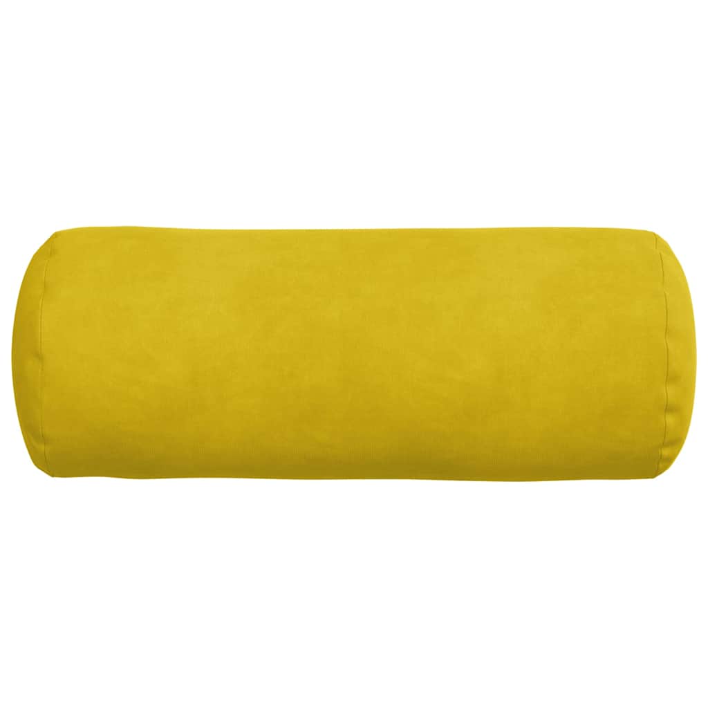 Bolster Kussens 2 stuks Geel Ø 15 x 40 cm Cordstof is nu te koop bij PeponiXL, paradijselijk wonen!