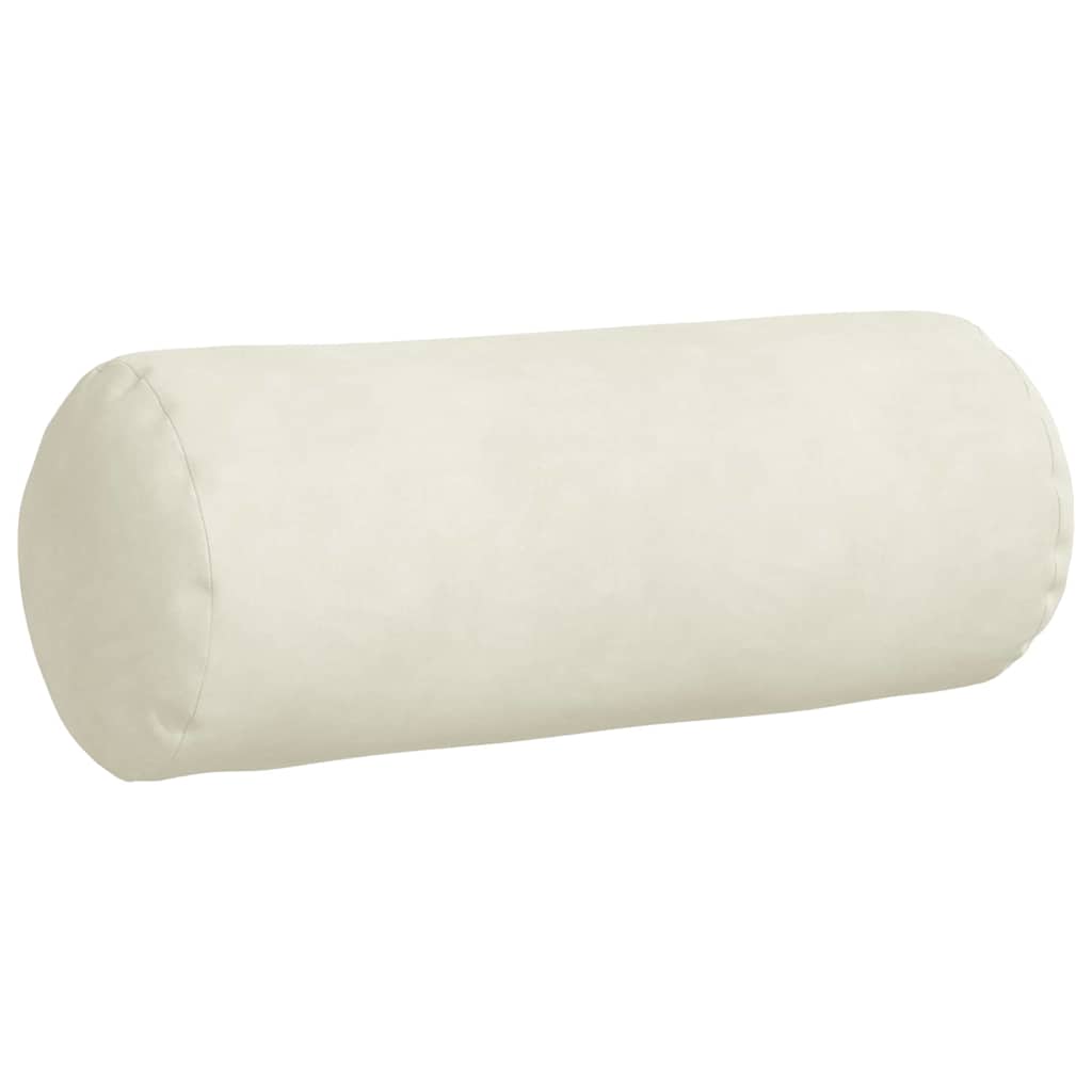 Bolster Kussens 2 stuks Crème Ø 15 x 40 cm Cordstof is nu te koop bij PeponiXL, paradijselijk wonen!