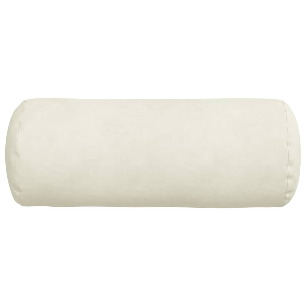 Bolster Kussens 2 stuks Crème Ø 15 x 40 cm Cordstof is nu te koop bij PeponiXL, paradijselijk wonen!