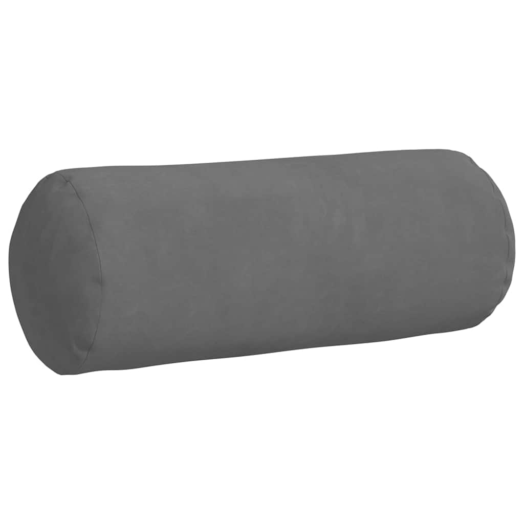 Bolster Kussens 2 stuks Donkergrijs Ø 15 x 40 cm Microvezel Stof is nu te koop bij PeponiXL, paradijselijk wonen!