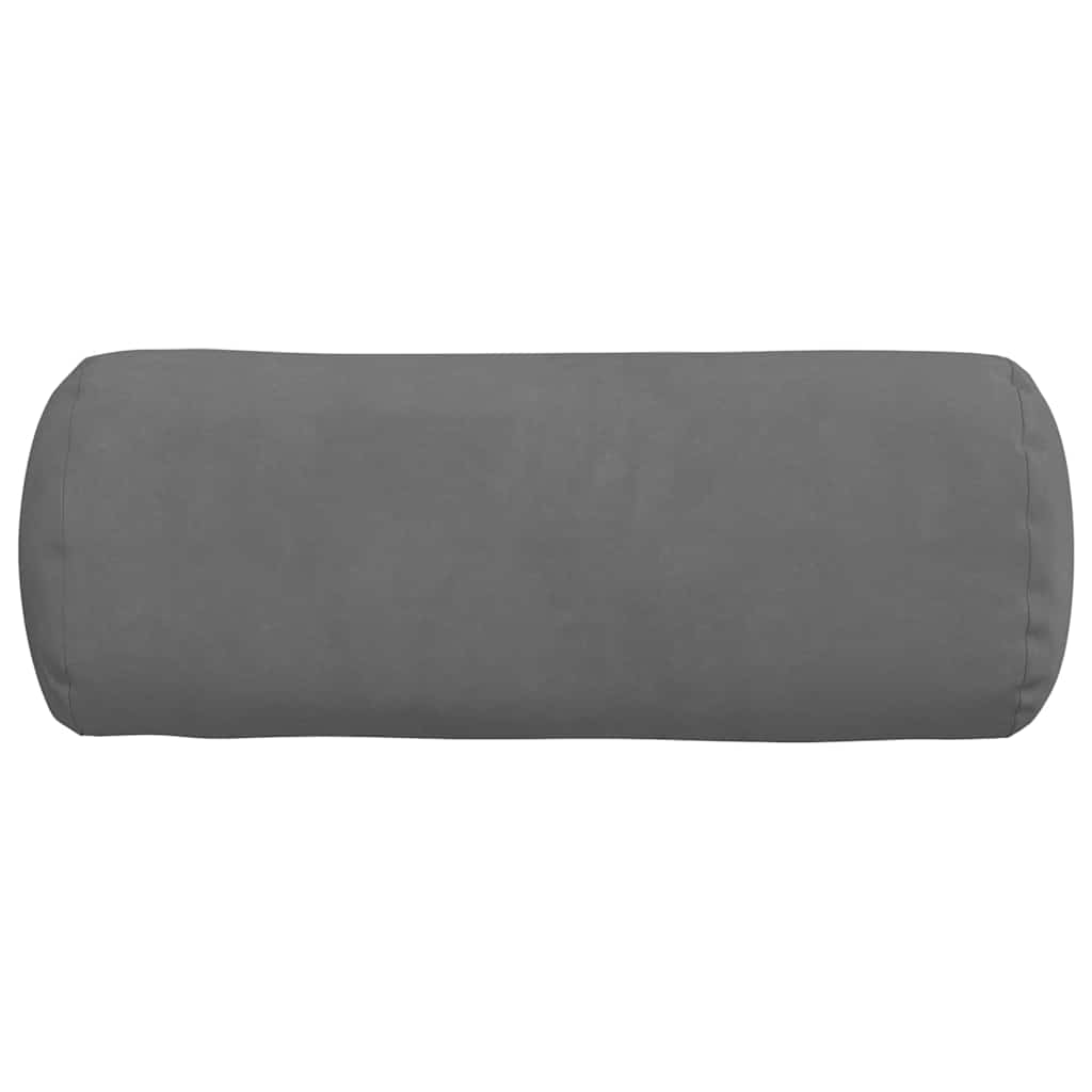 Bolster Kussens 2 stuks Donkergrijs Ø 15 x 40 cm Microvezel Stof is nu te koop bij PeponiXL, paradijselijk wonen!