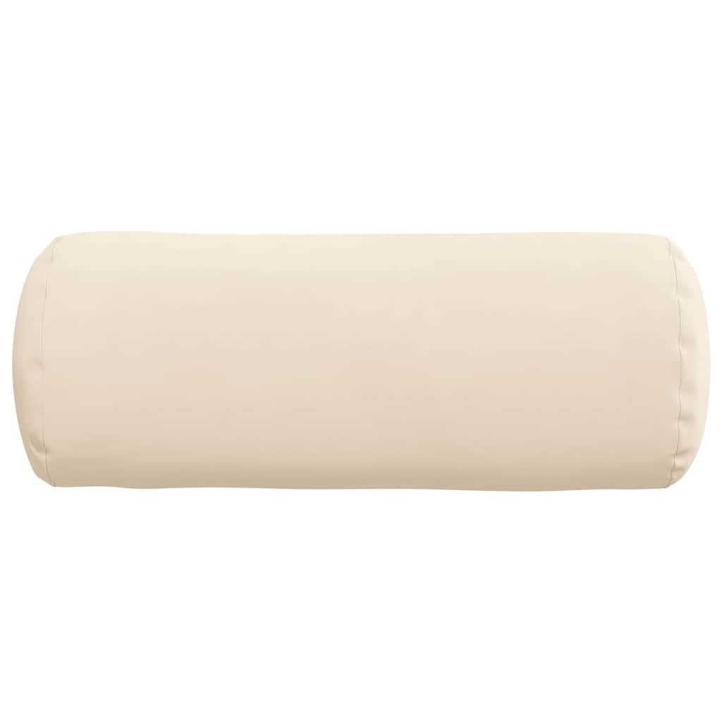 Bolster Kussens 2 stuks Beige Ø 15 x 40 cm Microvezel Stof is nu te koop bij PeponiXL, paradijselijk wonen!