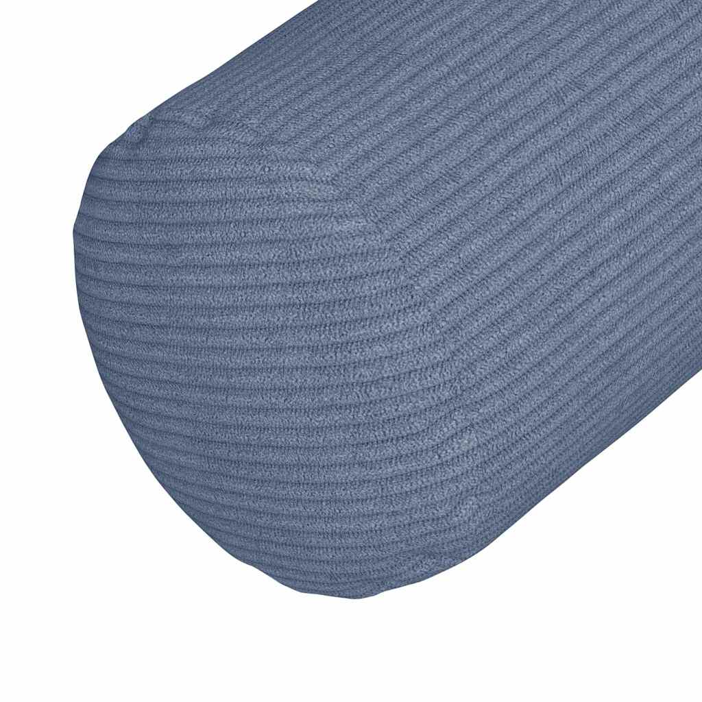 Bolster Kussens 2 stuks Blauw Ø 15 x 40 cm Cordstof is nu te koop bij PeponiXL, paradijselijk wonen!