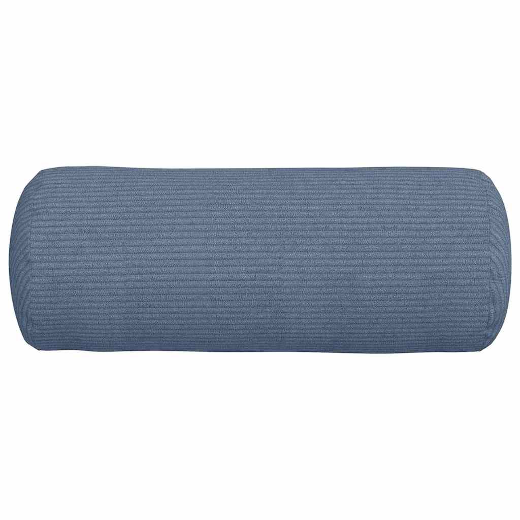 Bolster Kussens 2 stuks Blauw Ø 15 x 40 cm Cordstof is nu te koop bij PeponiXL, paradijselijk wonen!