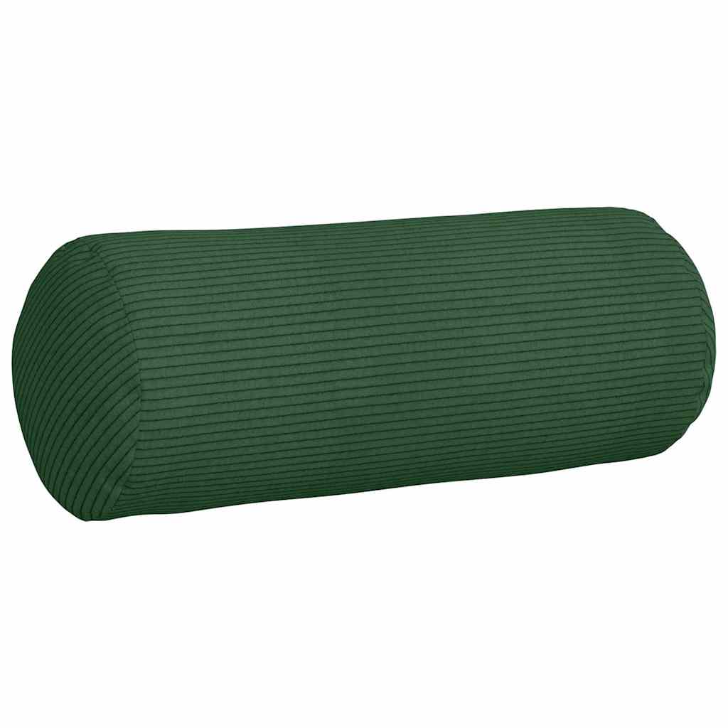 Bolster Kussens 2 stuks Donkergroen Ø 15 x 40 cm Cordstof is nu te koop bij PeponiXL, paradijselijk wonen!