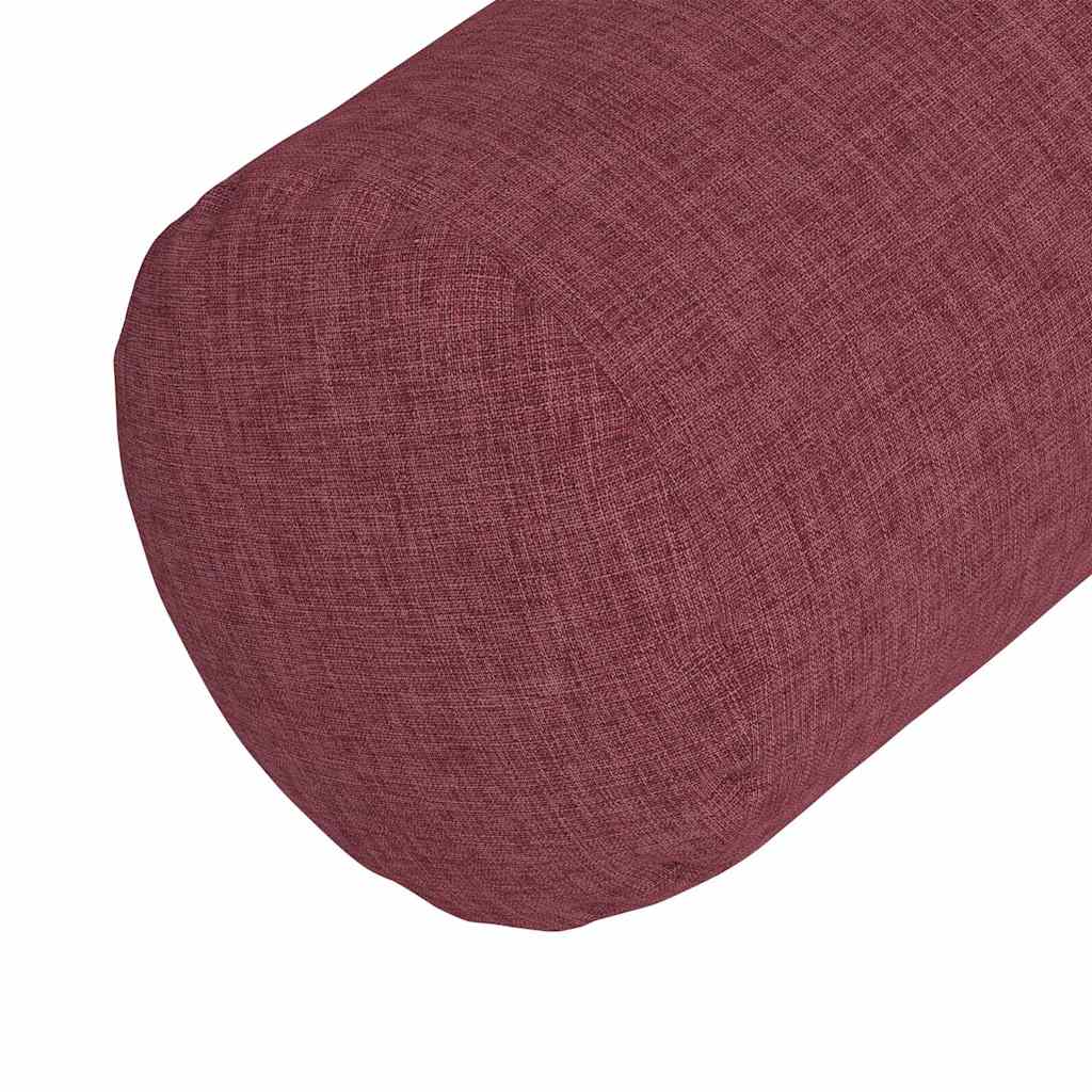 Bolster Kussens 2 stuks Wijnrood Ø 25 x 70 cm Stof is nu te koop bij PeponiXL, paradijselijk wonen!