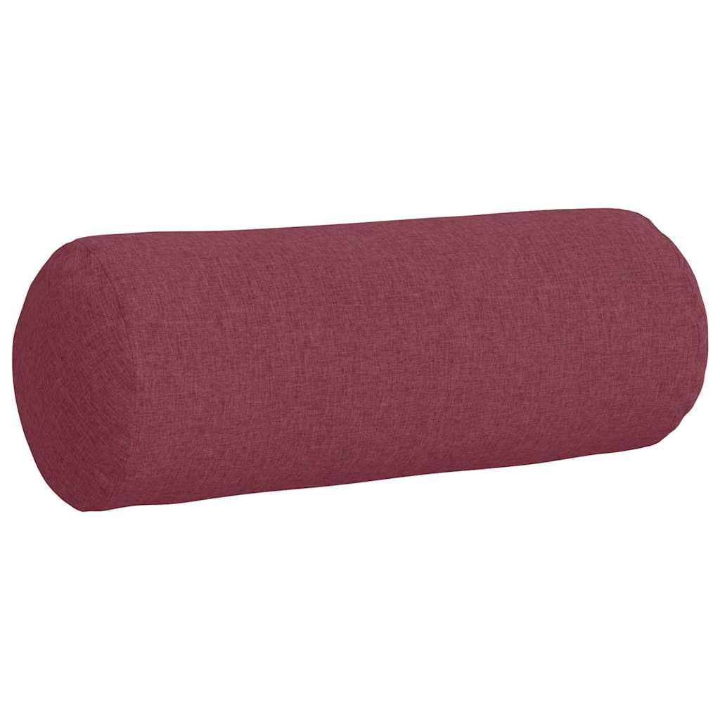 Bolster Kussens 2 stuks Wijnrood Ø 25 x 70 cm Stof is nu te koop bij PeponiXL, paradijselijk wonen!