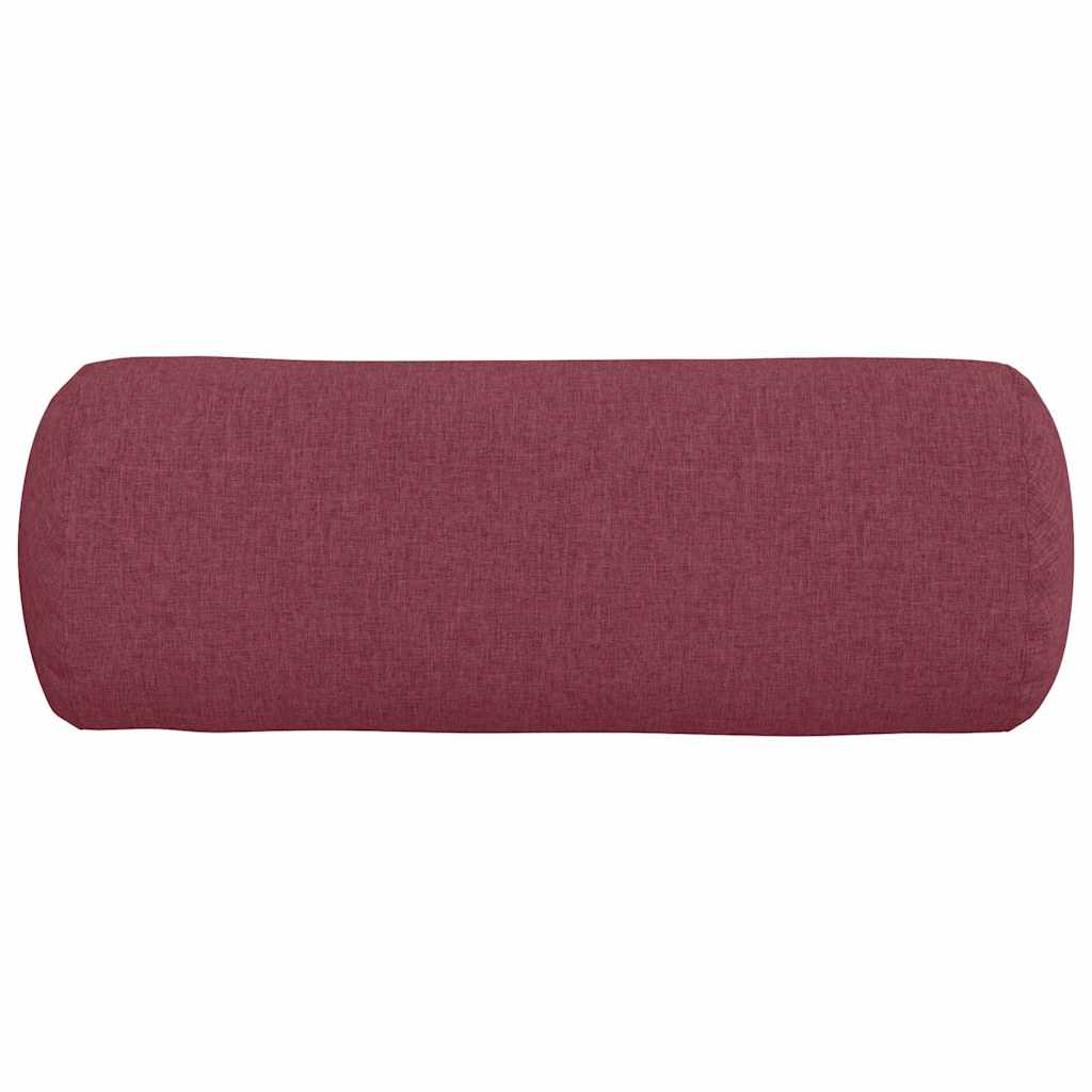 Bolster Kussens 2 stuks Wijnrood Ø 25 x 70 cm Stof is nu te koop bij PeponiXL, paradijselijk wonen!