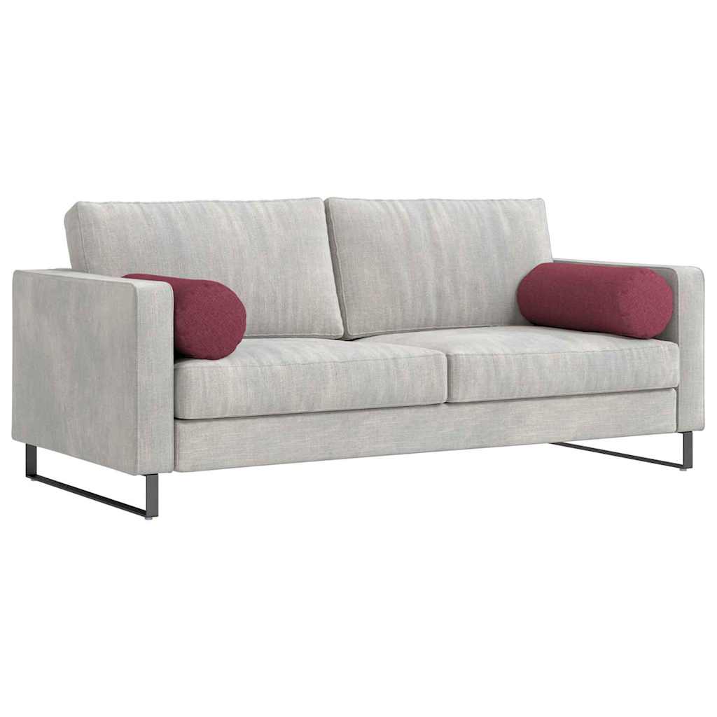 Bolster Kussens 2 stuks Wijnrood Ø 25 x 70 cm Stof is nu te koop bij PeponiXL, paradijselijk wonen!