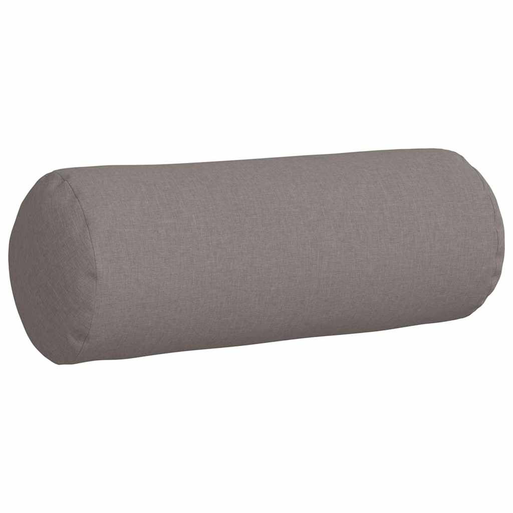 Bolster Kussens 2 stuks Taupe Ø 25 x 70 cm Stof is nu te koop bij PeponiXL, paradijselijk wonen!