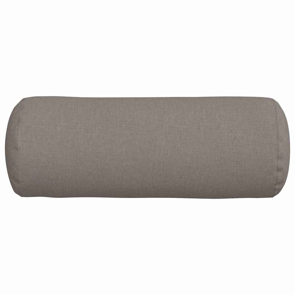 Bolster Kussens 2 stuks Taupe Ø 25 x 70 cm Stof is nu te koop bij PeponiXL, paradijselijk wonen!