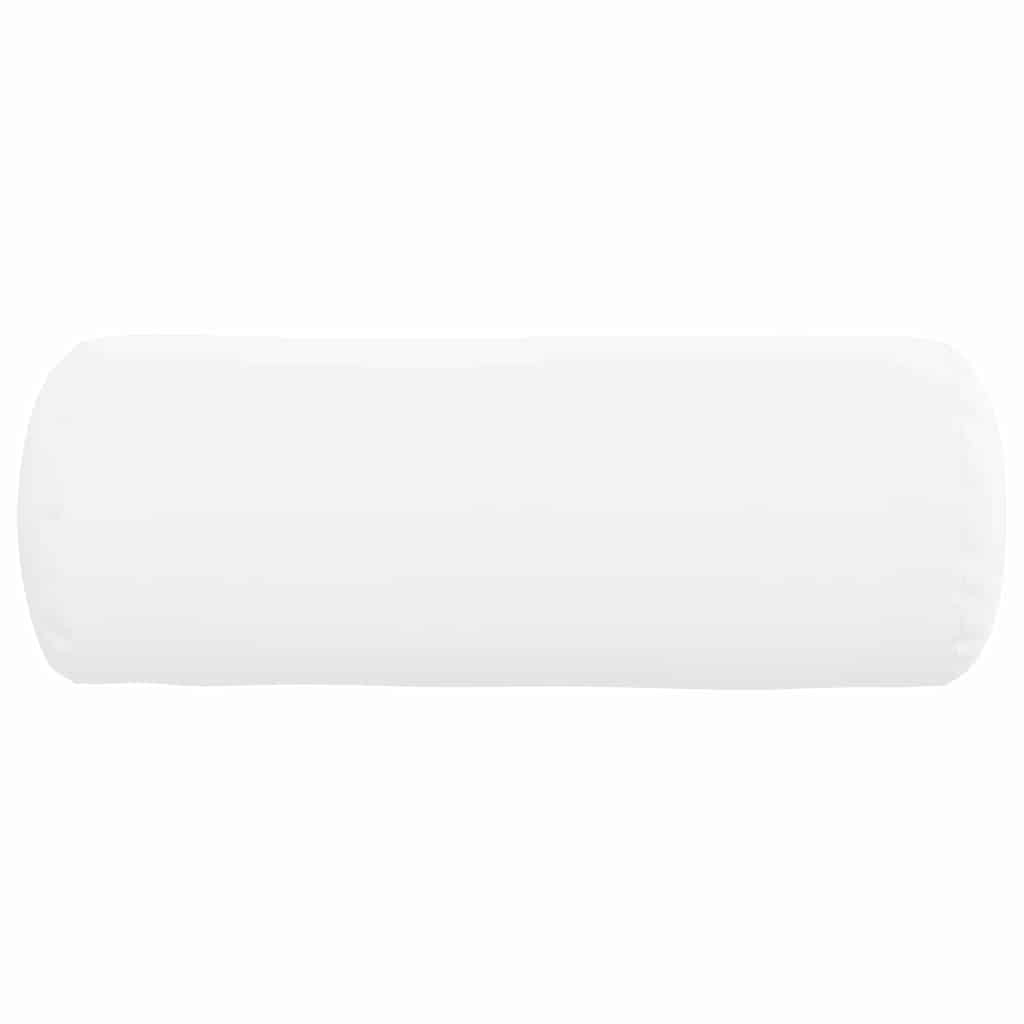 Bolster Kussens 2 stuks Wit Ø 25 x 70 cm Stof is nu te koop bij PeponiXL, paradijselijk wonen!
