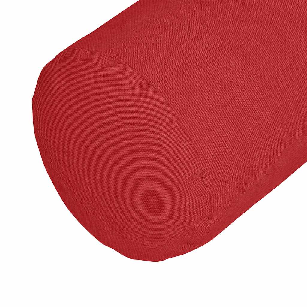 Bolster Kussens 2 stuks Rood Ø 25 x 70 cm Stof is nu te koop bij PeponiXL, paradijselijk wonen!