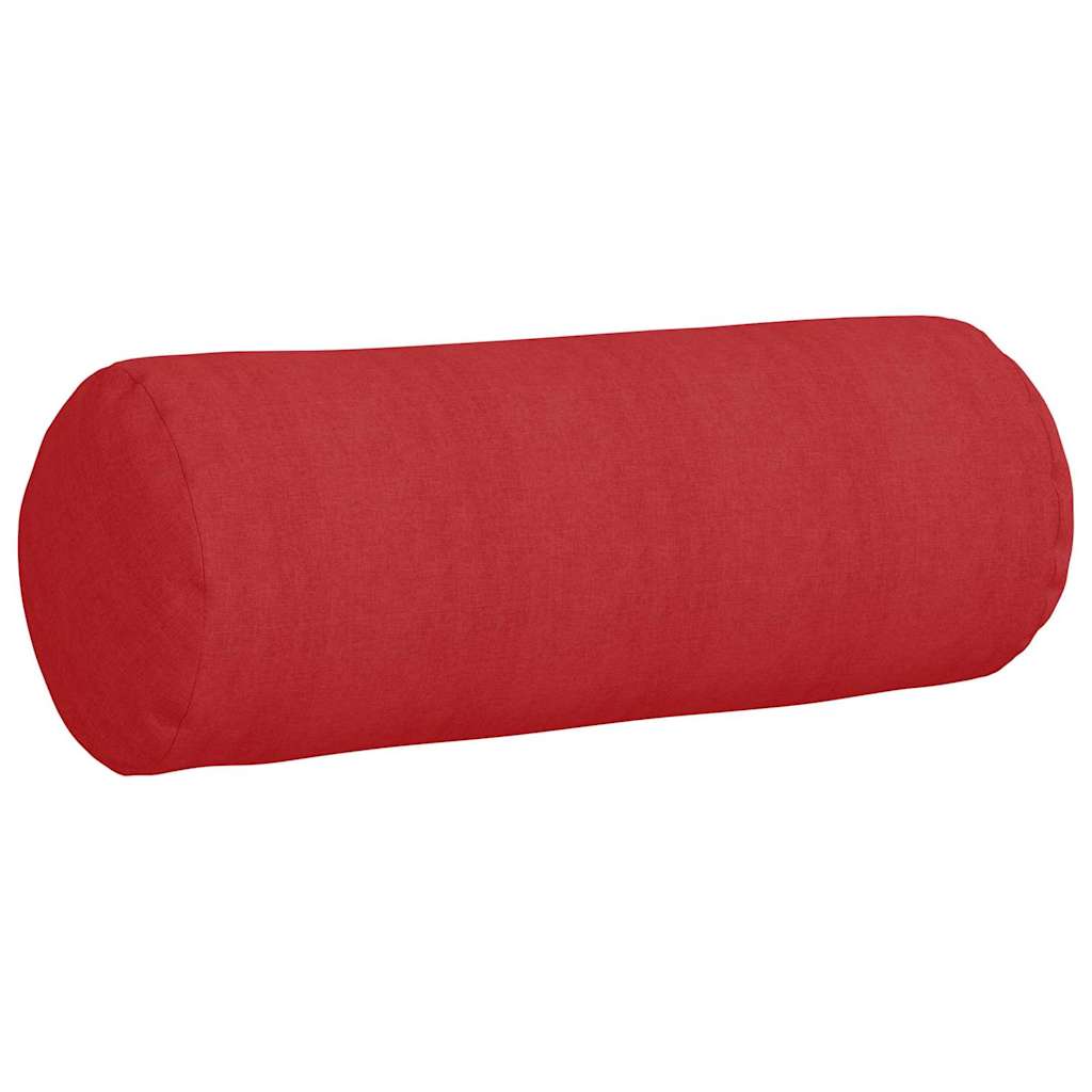 Bolster Kussens 2 stuks Rood Ø 25 x 70 cm Stof is nu te koop bij PeponiXL, paradijselijk wonen!