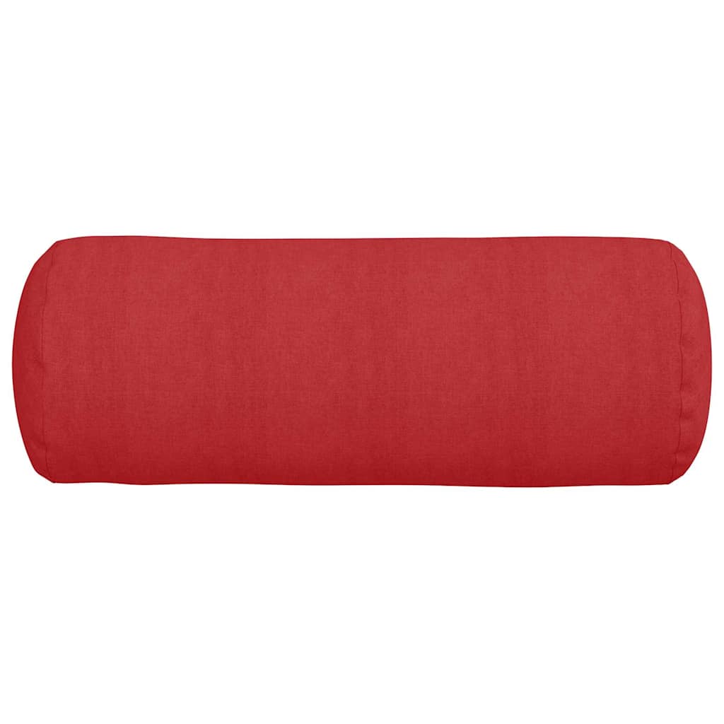 Bolster Kussens 2 stuks Rood Ø 25 x 70 cm Stof is nu te koop bij PeponiXL, paradijselijk wonen!