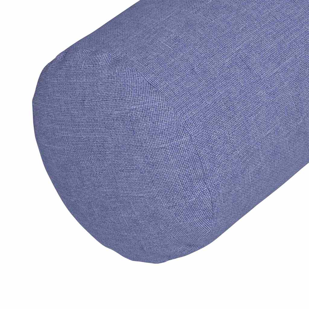 Bolster Kussens 2 stuks Jeans Blauw Ø 25 x 70 cm Stof is nu te koop bij PeponiXL, paradijselijk wonen!