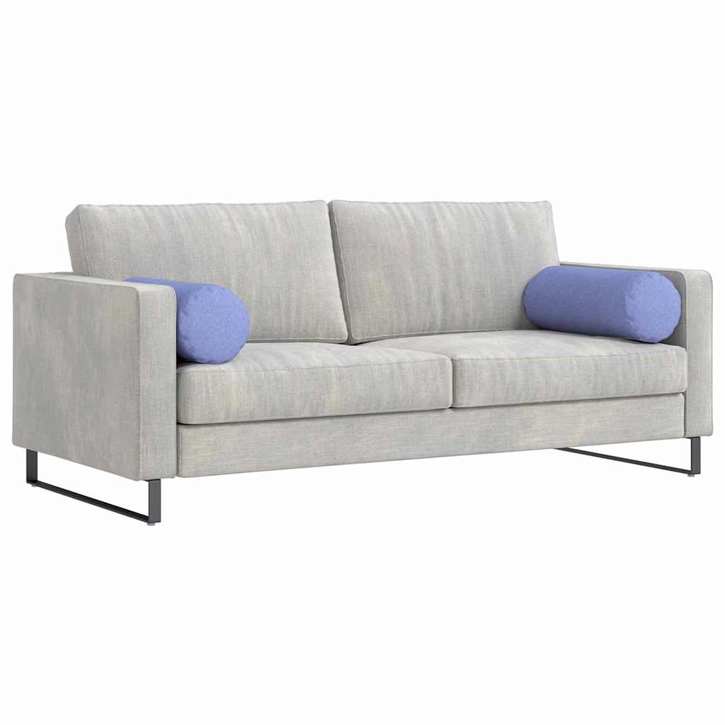 Bolster Kussens 2 stuks Jeans Blauw Ø 25 x 70 cm Stof is nu te koop bij PeponiXL, paradijselijk wonen!