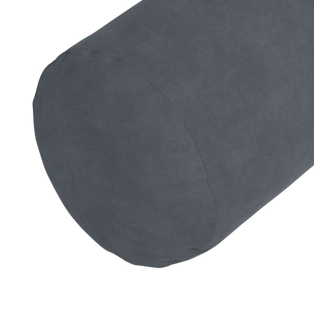 Bolster Kussens 2 stuks Donkergrijs Ø 25 x 70 cm Cordstof is nu te koop bij PeponiXL, paradijselijk wonen!