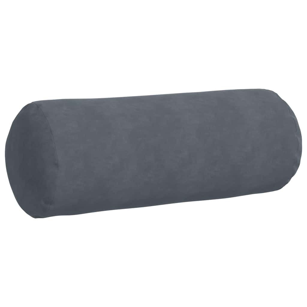 Bolster Kussens 2 stuks Donkergrijs Ø 25 x 70 cm Cordstof is nu te koop bij PeponiXL, paradijselijk wonen!